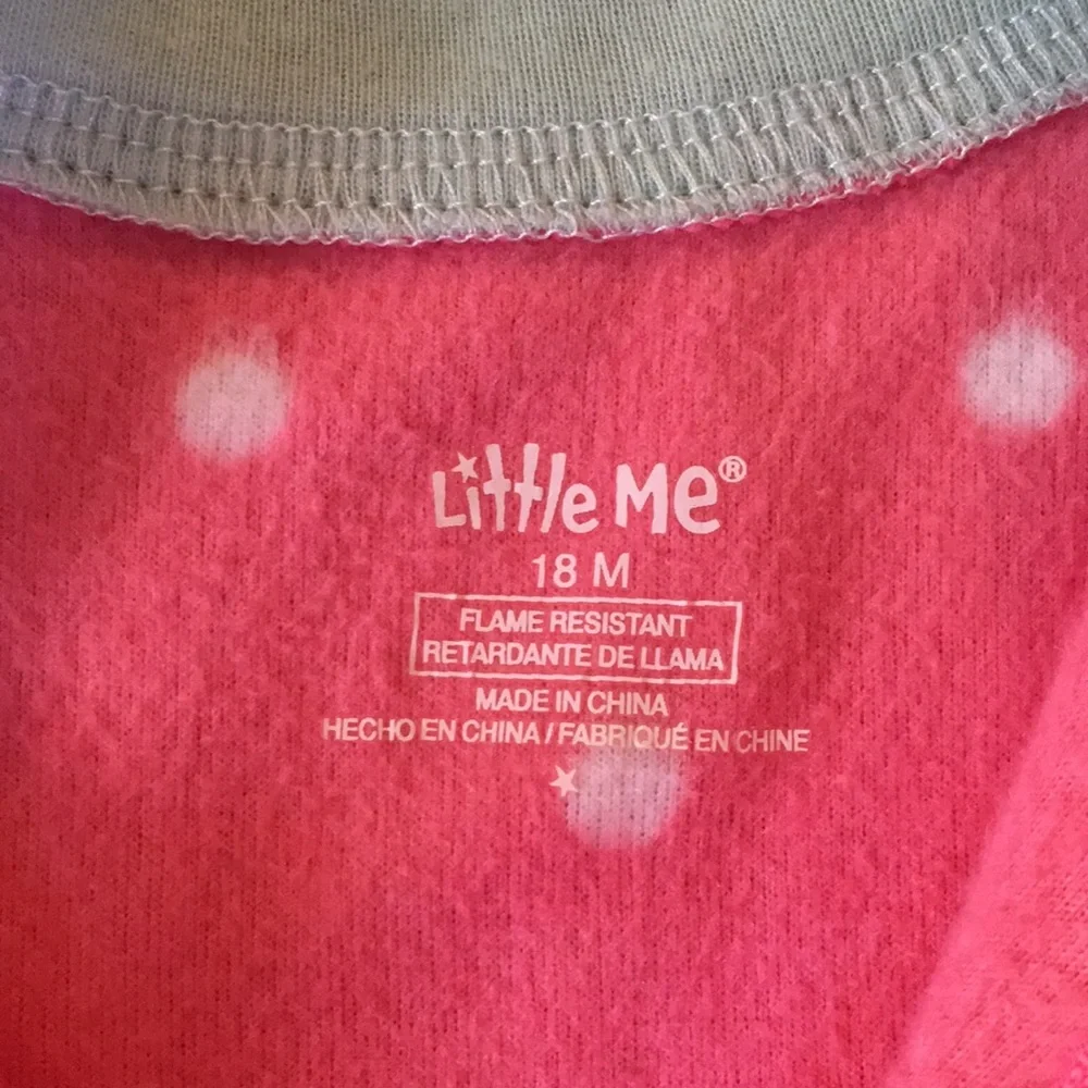 Little Me Fleece One Piece Pajamas 18M